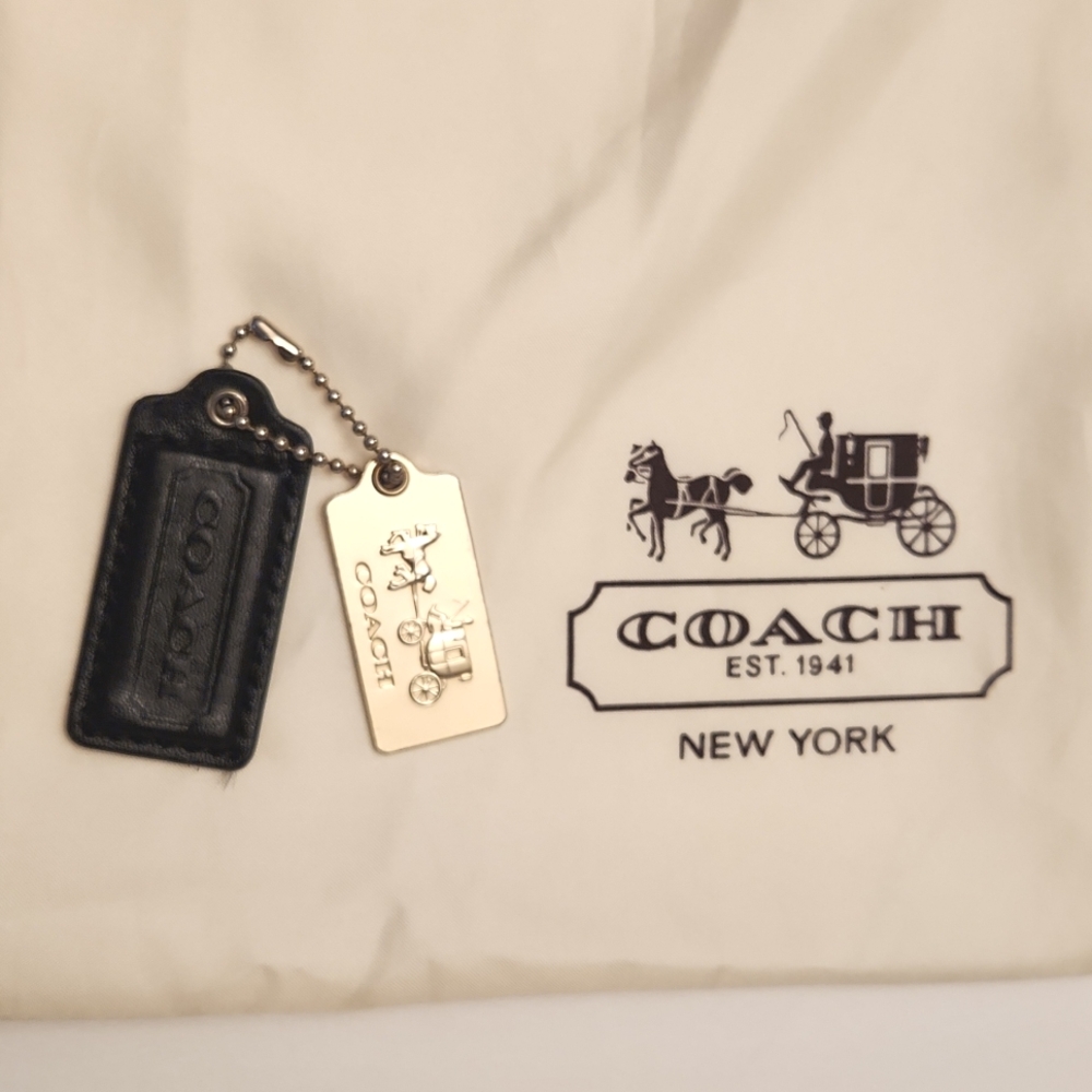 Coach super large 23" x 18.5" dust bag with a metal hang tag